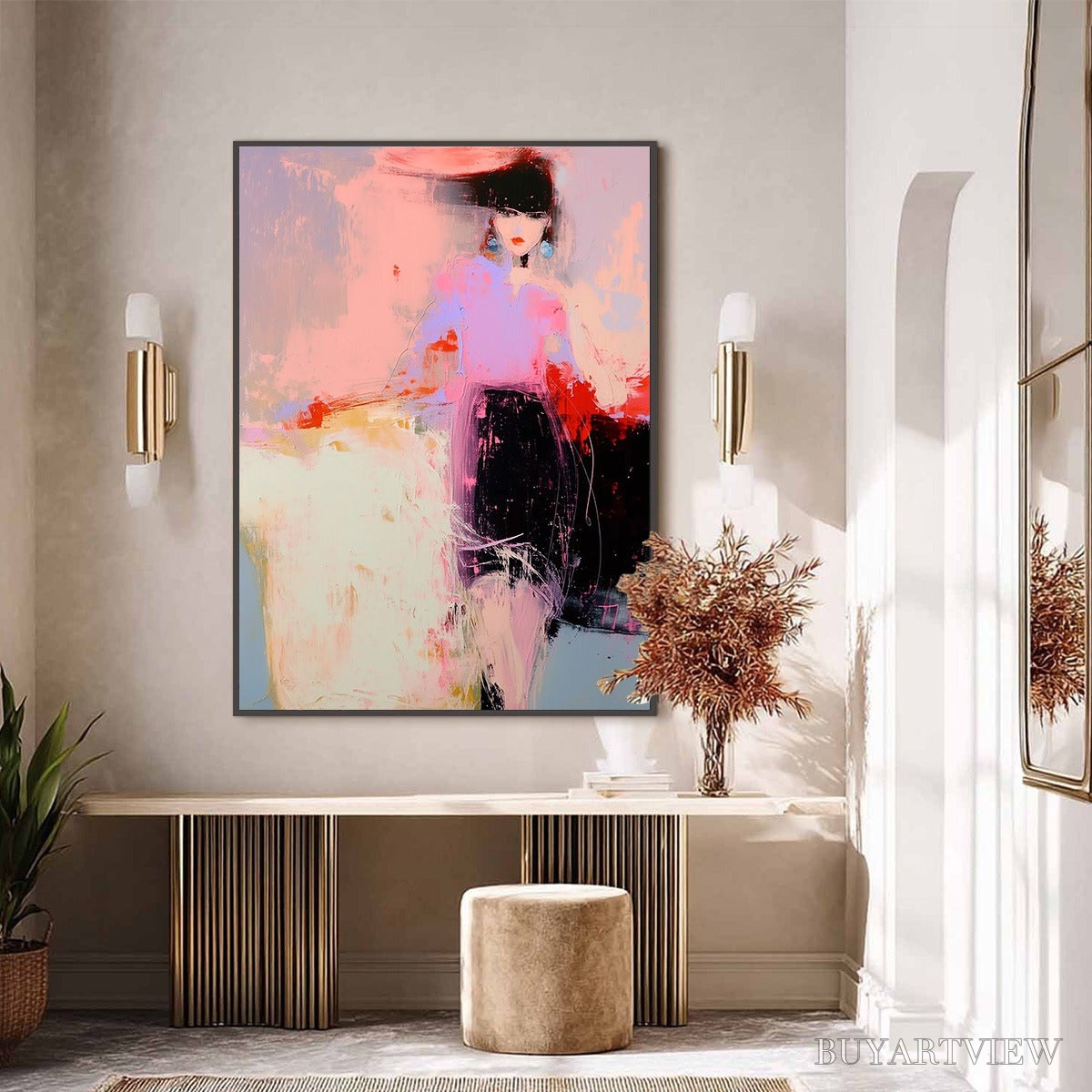 ARTOVITAS Urban Enigma – Modern Abstract Figurative Portrait Painting - image 6