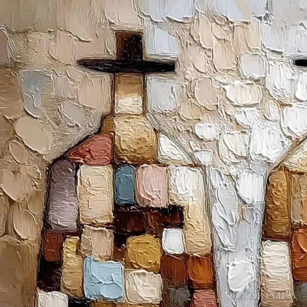 ARTOVITAS Kindred Spirits – Textured Impasto Figurative Portrait Oil Painting - image 3