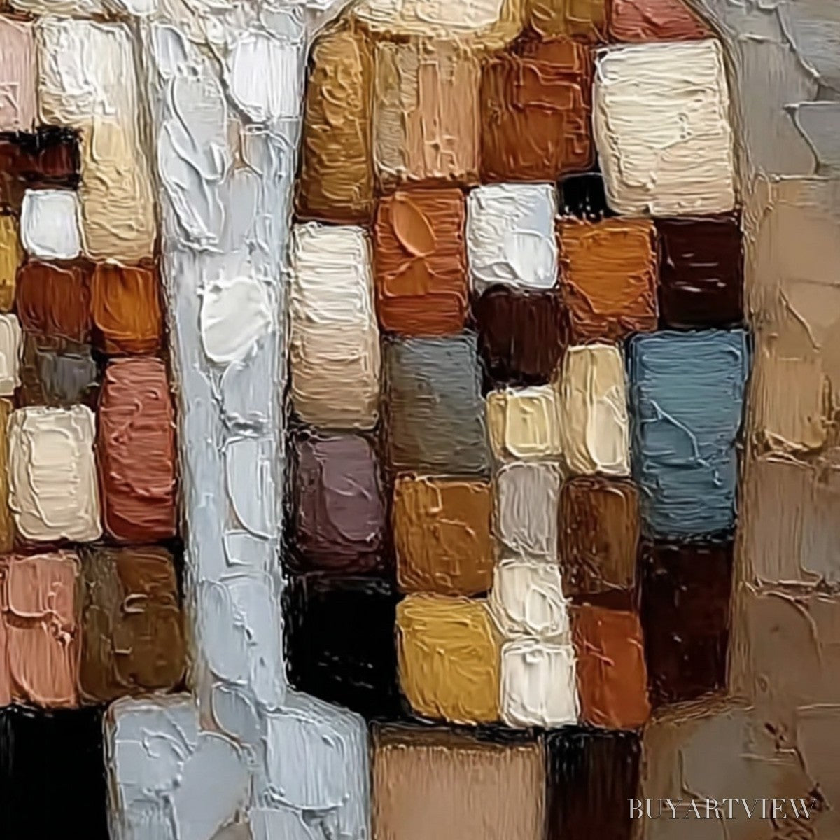 ARTOVITAS Kindred Spirits – Textured Impasto Figurative Portrait Oil Painting - image 5