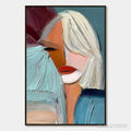 ARTOVITAS Enigma – Modern Abstract Portrait Painting of a Woman - image 1