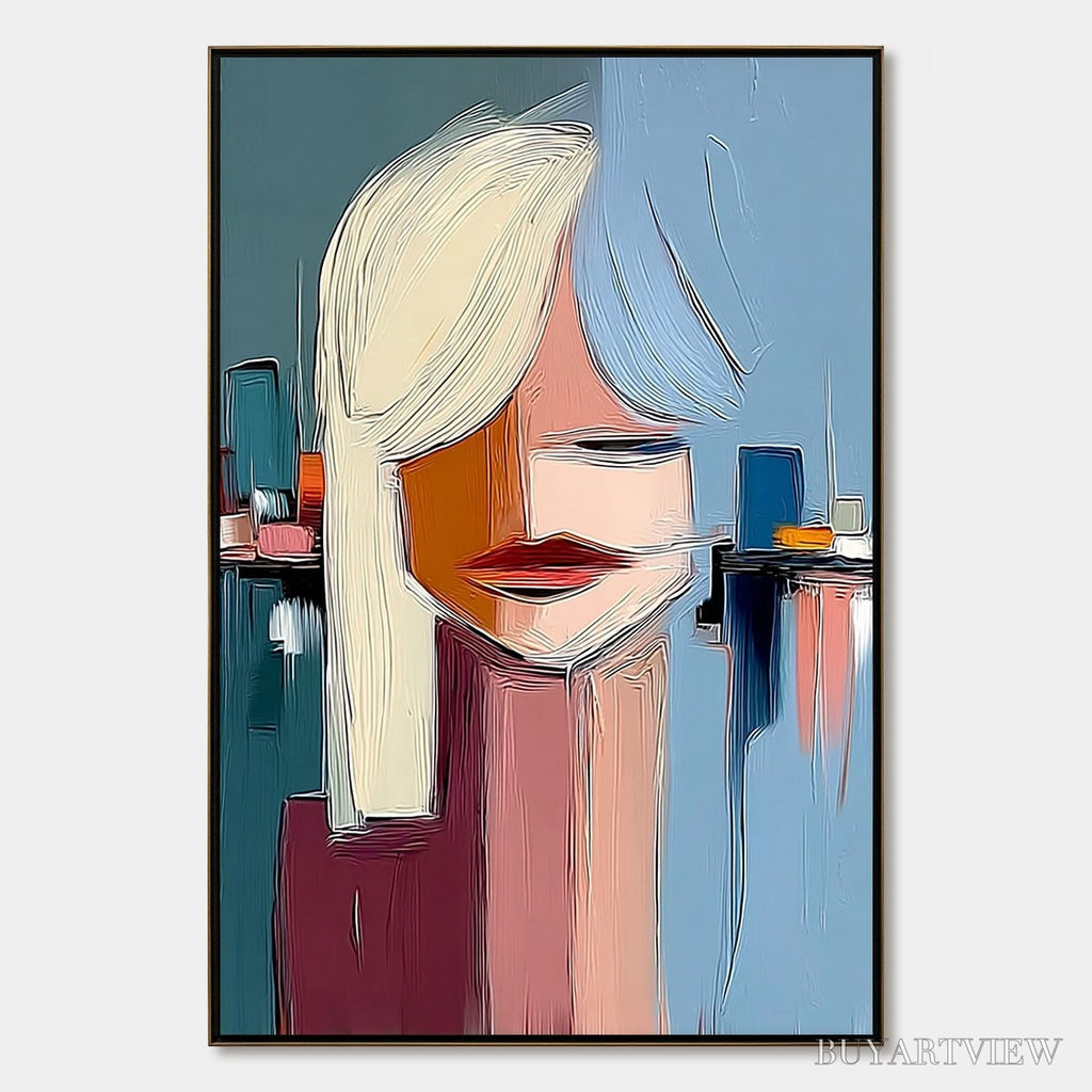ARTOVITAS Urban Muse – Modern Abstract Portrait - image 1