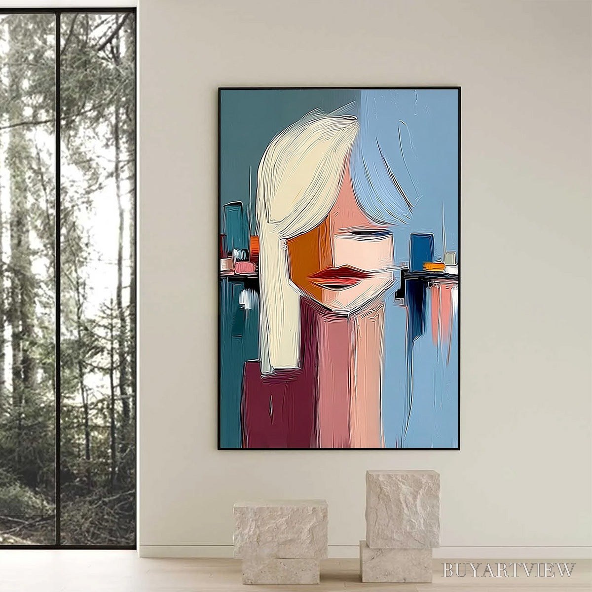 ARTOVITAS Urban Muse – Modern Abstract Portrait - image 2