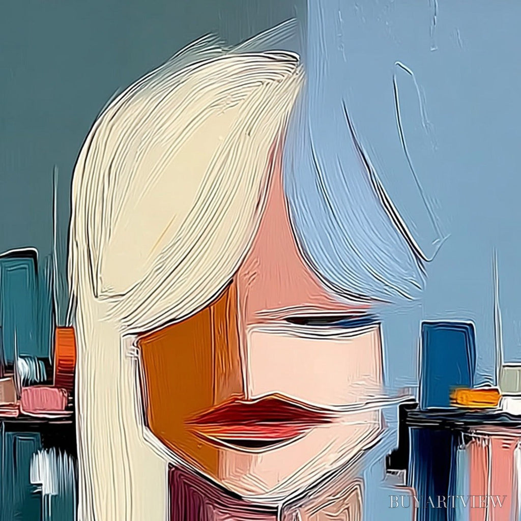 ARTOVITAS Urban Muse – Modern Abstract Portrait - image 3