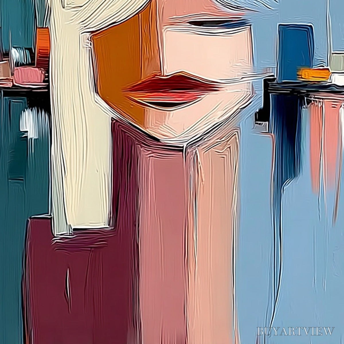 ARTOVITAS Urban Muse – Modern Abstract Portrait - image 5