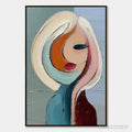 ARTOVITAS Inner World – Textured Abstract Figurative Portrait Painting - image 1