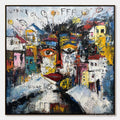 ARTOVITAS Urban Mindscape – Expressive Abstract Portrait Painting with Heavy Texture - image 1