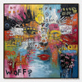 ARTOVITAS Static Mind – Colorful Abstract Impasto Portrait - image 1