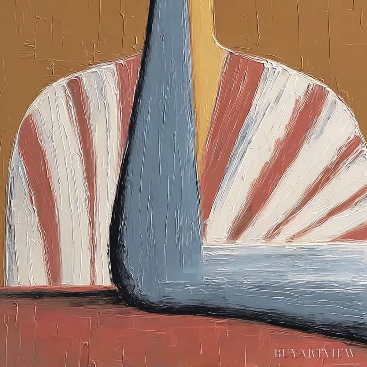 ARTOVITAS the Muse – Textured Figurative Portrait Oil Painting for Modern Decor - image 5