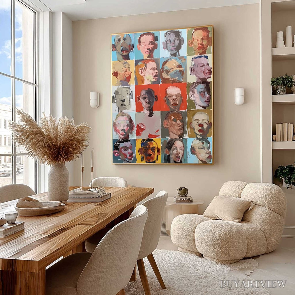 ARTOVITAS Chorus of Faces – Expressive, Textured Portrait Series - image 3