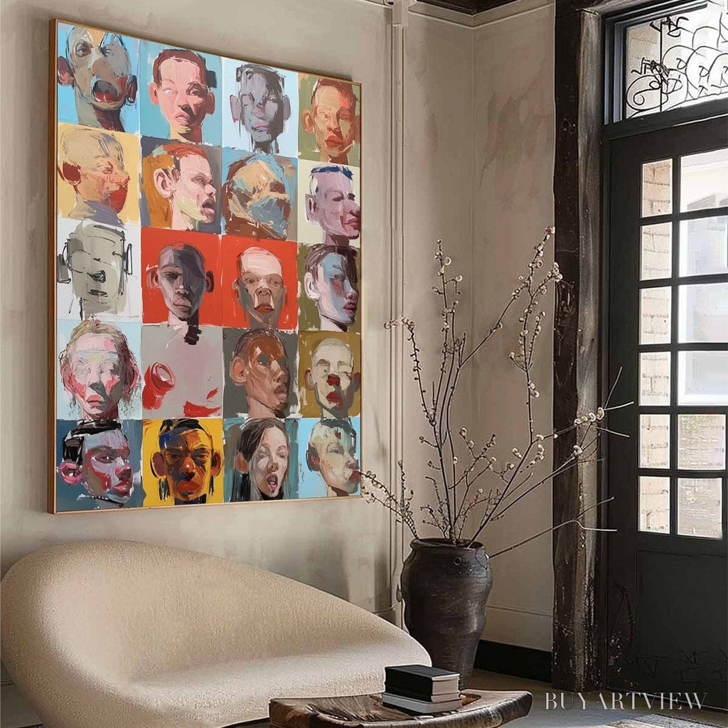 ARTOVITAS Chorus of Faces – Expressive, Textured Portrait Series - image 6