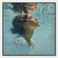 ARTOVITAS Submerged Serenity – Figurative Underwater Portrait Oil Painting - image 1