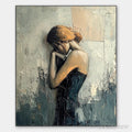 ARTOVITAS Inner Reflections – Textured Portrait Oil Painting - image 1