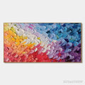 ARTOVITAS Pastel Dreamscape – Abstract Textured Impasto Oil Painting on Canvas - image 1