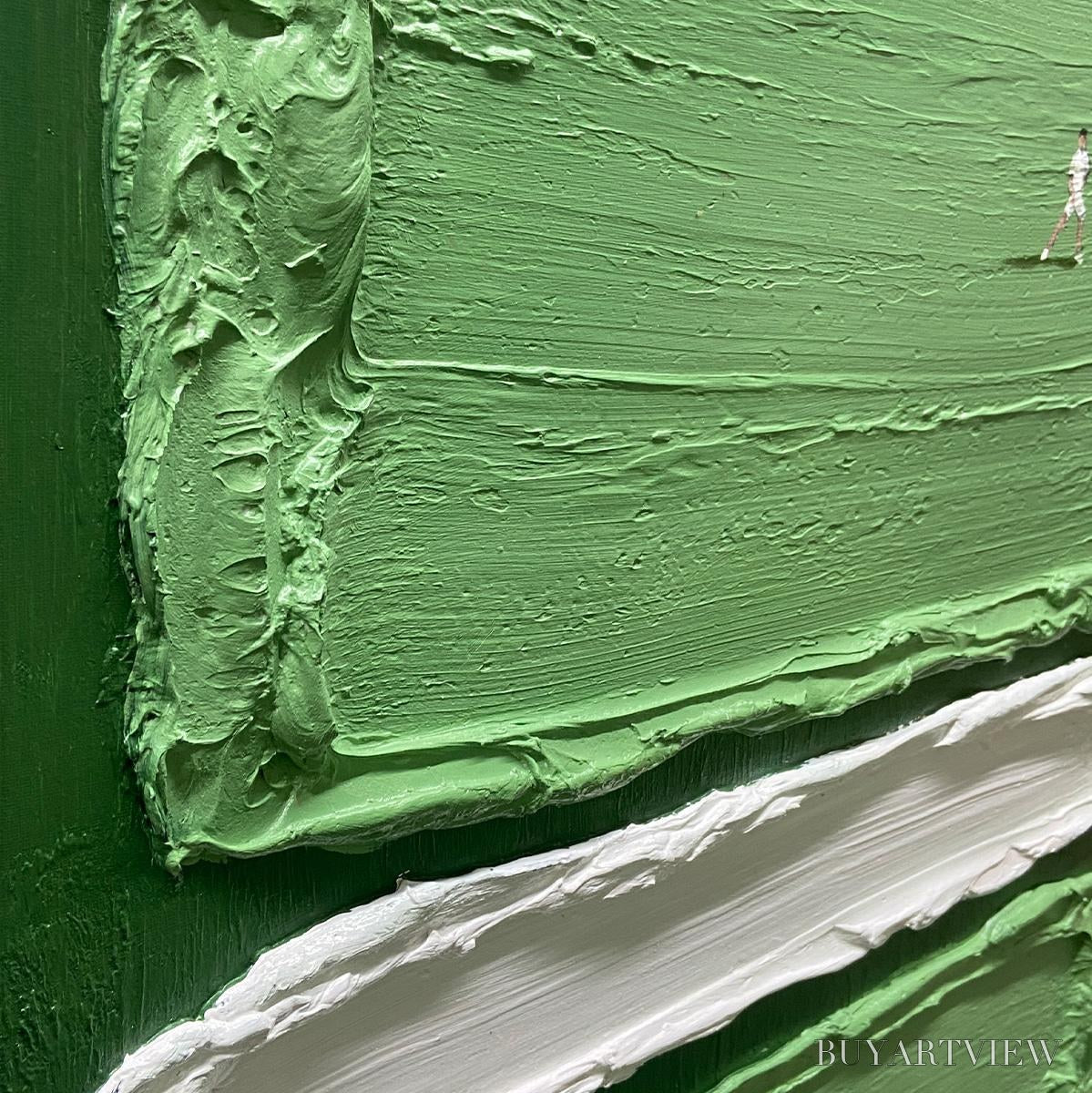ARTOVITAS Court Rhythm – Textured Sports Impasto Oil Painting - image 3