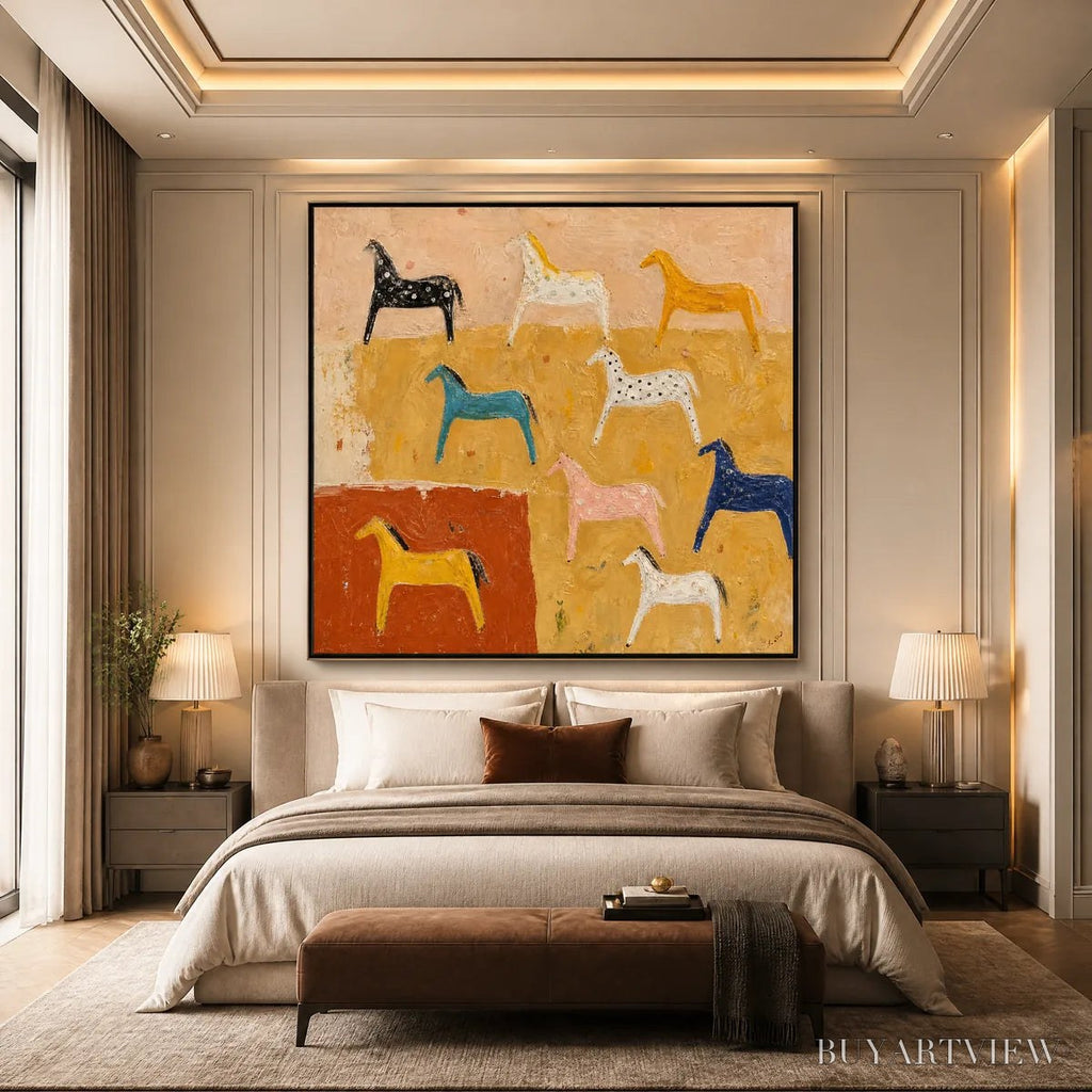 ARTOVITAS Joyful Horse – Colorful Horse Pattern Painting - image 2