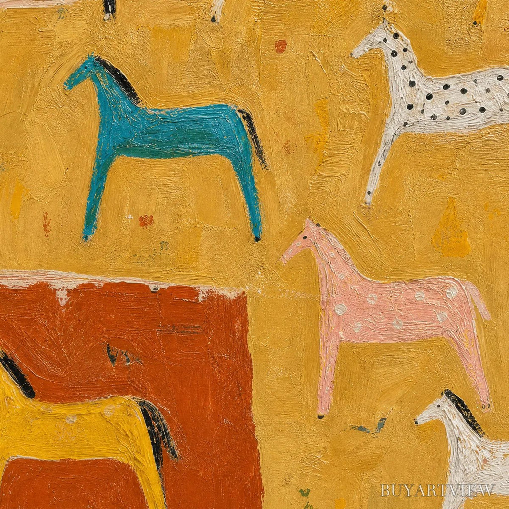 ARTOVITAS Joyful Horse – Colorful Horse Pattern Painting - image 3