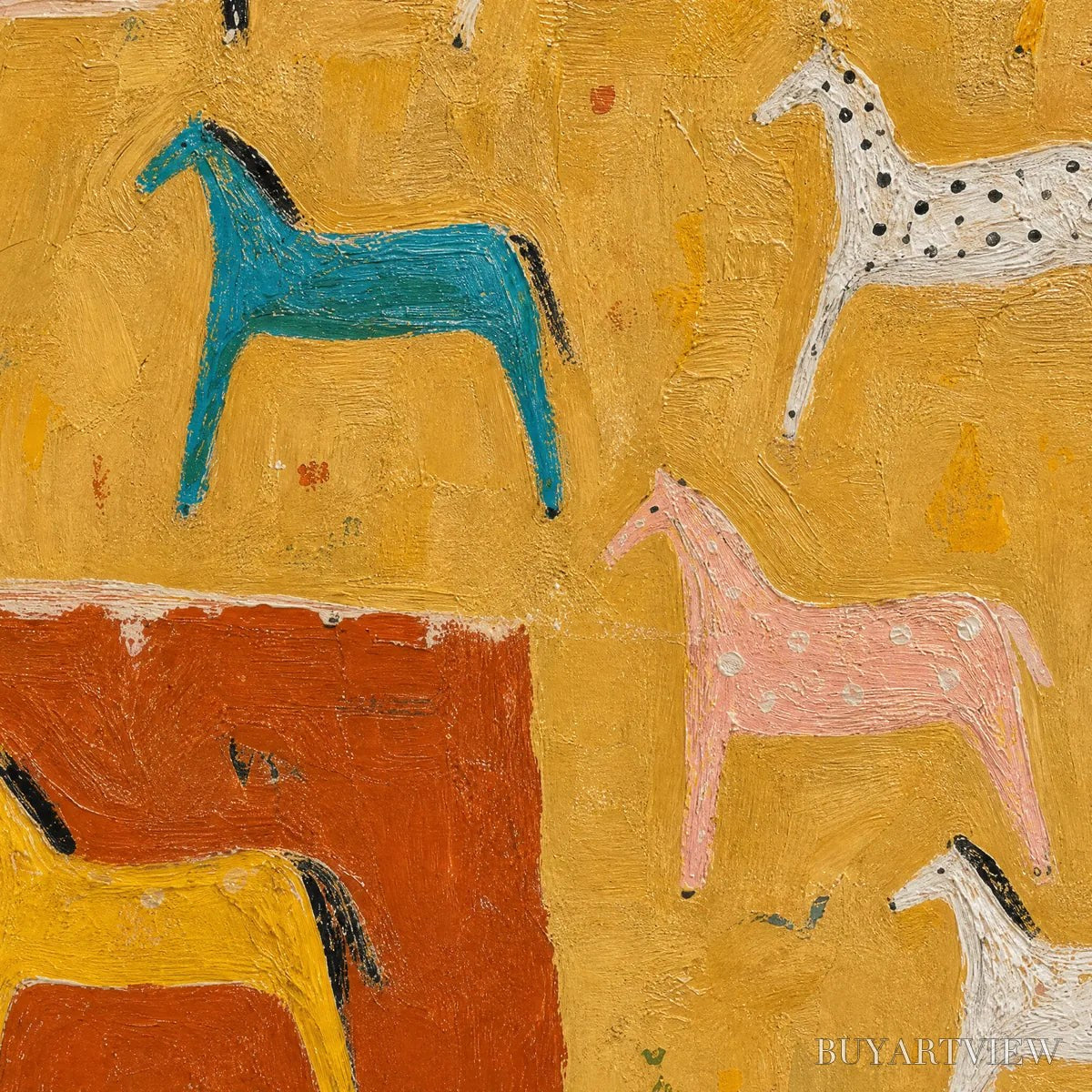ARTOVITAS Joyful Horse – Colorful Horse Pattern Painting - image 3