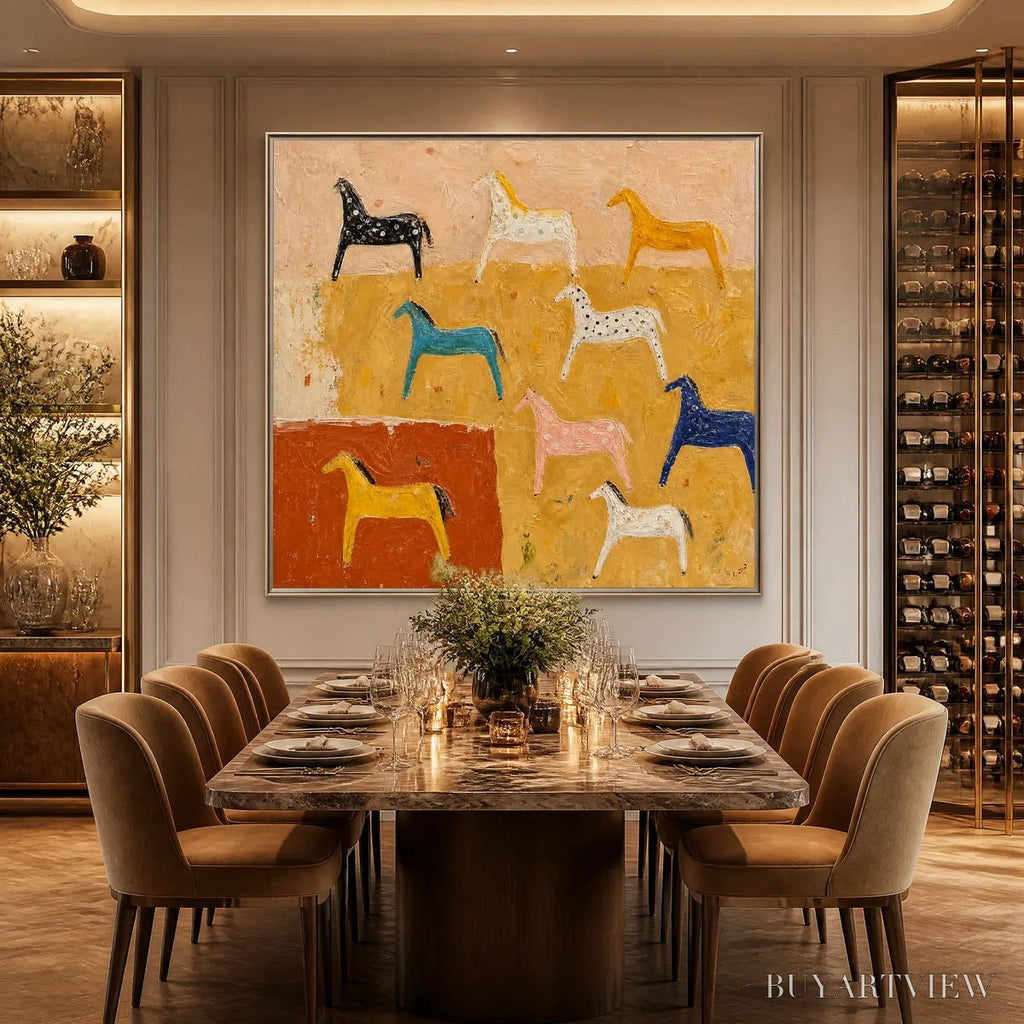 ARTOVITAS Joyful Horse – Colorful Horse Pattern Painting - image 4