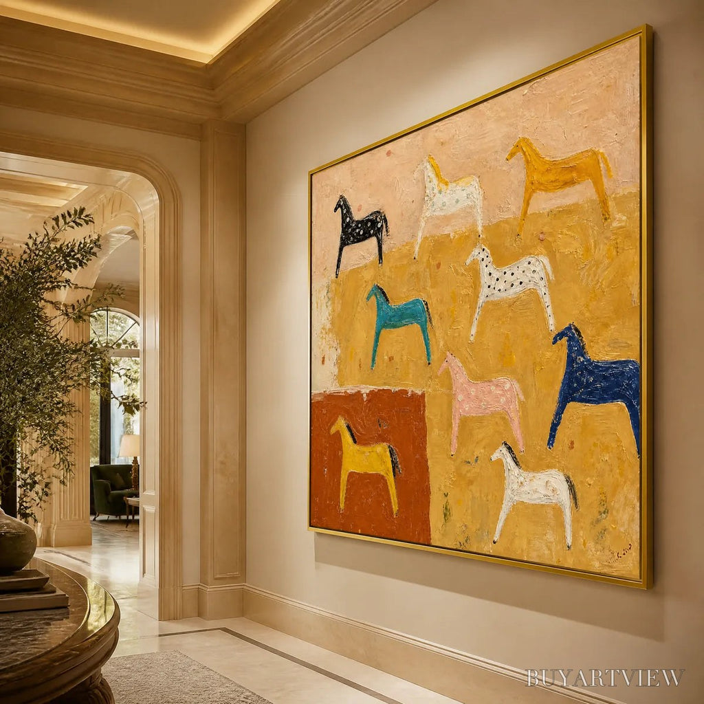ARTOVITAS Joyful Horse – Colorful Horse Pattern Painting - image 5