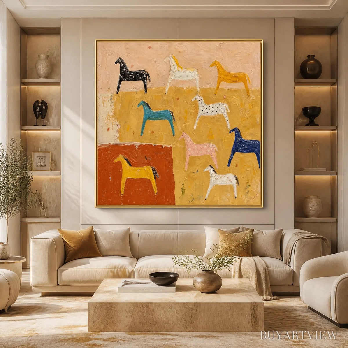 ARTOVITAS Joyful Horse – Colorful Horse Pattern Painting - image 6