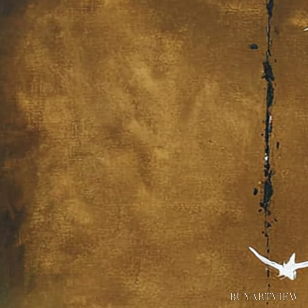 ARTOVITAS Ascension – Wabi Sabi Inspired Abstract Bird Painting - image 5