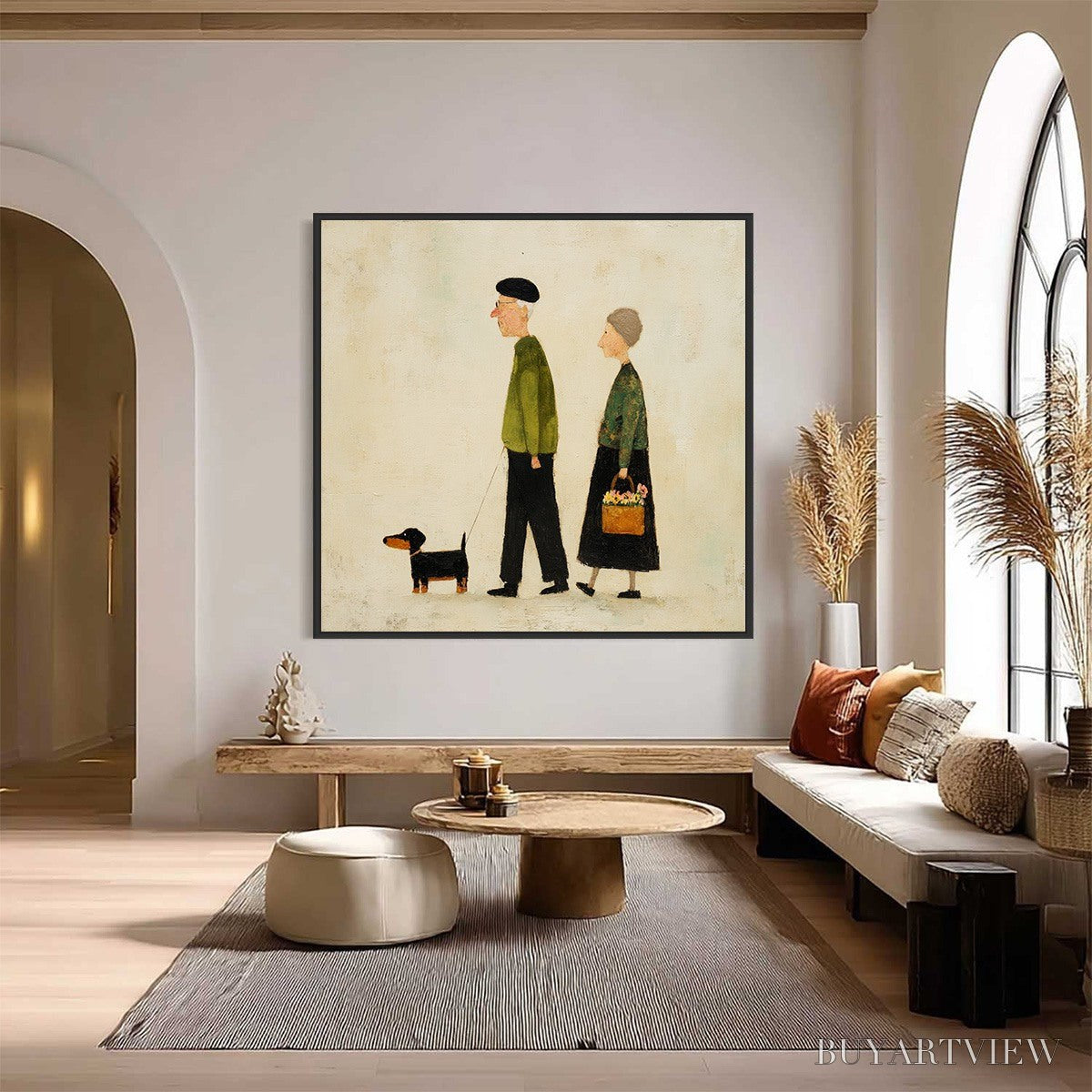 ARTOVITAS A Lifetime'S Walk – Charming Figurative Art of an Elderly Couple and Their Dog - image 6