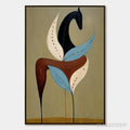 ARTOVITAS Earthen Steed – Textured Wabi Sabi Abstract Horse Painting - image 1