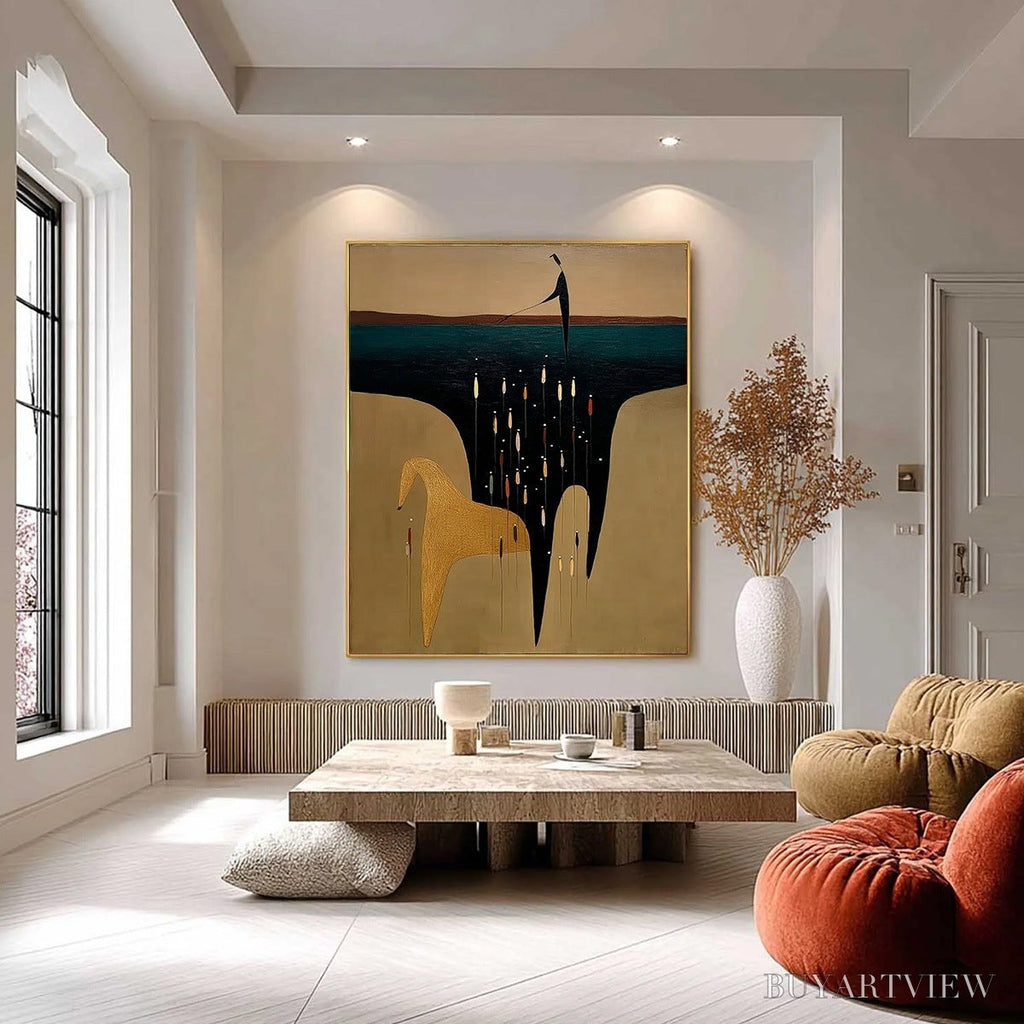 ARTOVITAS the Ferryman'S Passage – Vertical Abstract Figurative - image 2