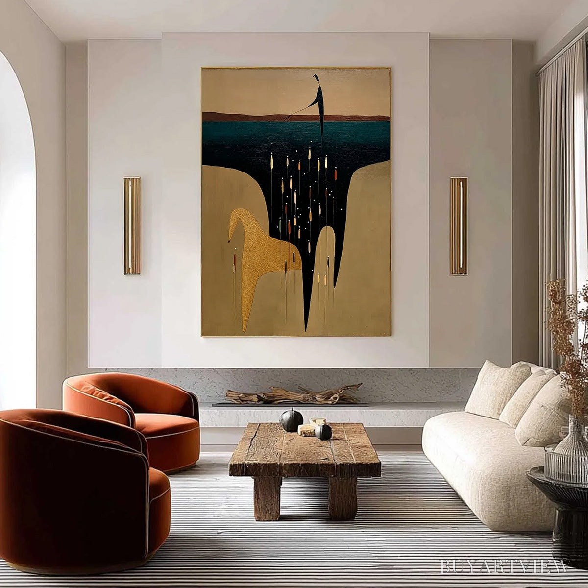ARTOVITAS the Ferryman'S Passage – Vertical Abstract Figurative - image 4