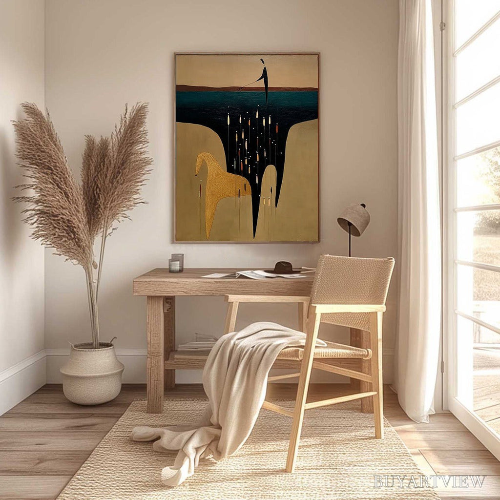 ARTOVITAS the Ferryman'S Passage – Vertical Abstract Figurative - image 6