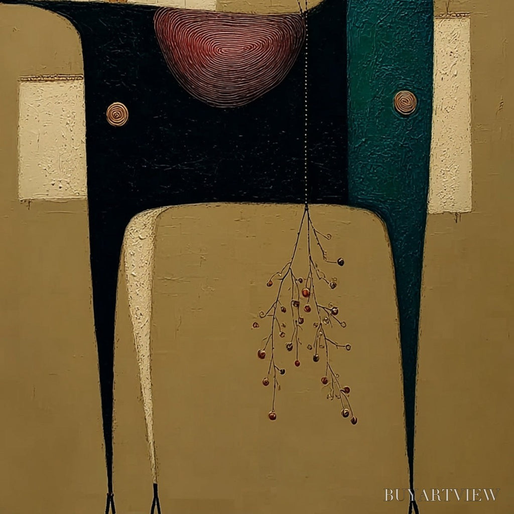 ARTOVITAS Nomad'S Haven – Textured Wabi Sabi Abstract Animal - image 5