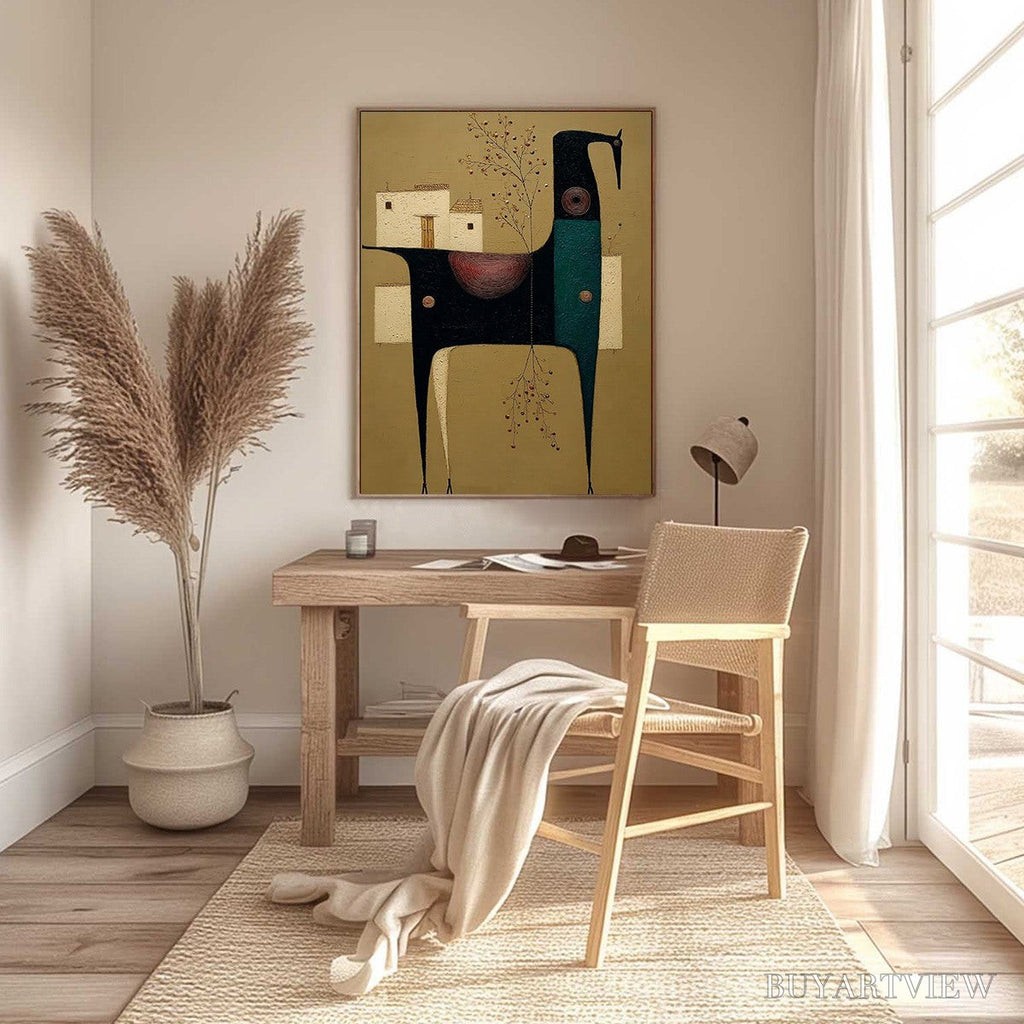 ARTOVITAS Nomad'S Haven – Textured Wabi Sabi Abstract Animal - image 6
