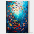 ARTOVITAS Coral Reef Dance – Vibrant Painting of Colorful Fish - image 1