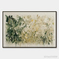 ARTOVITAS White Herbarium – White Botanical Abstract Painting - image 1