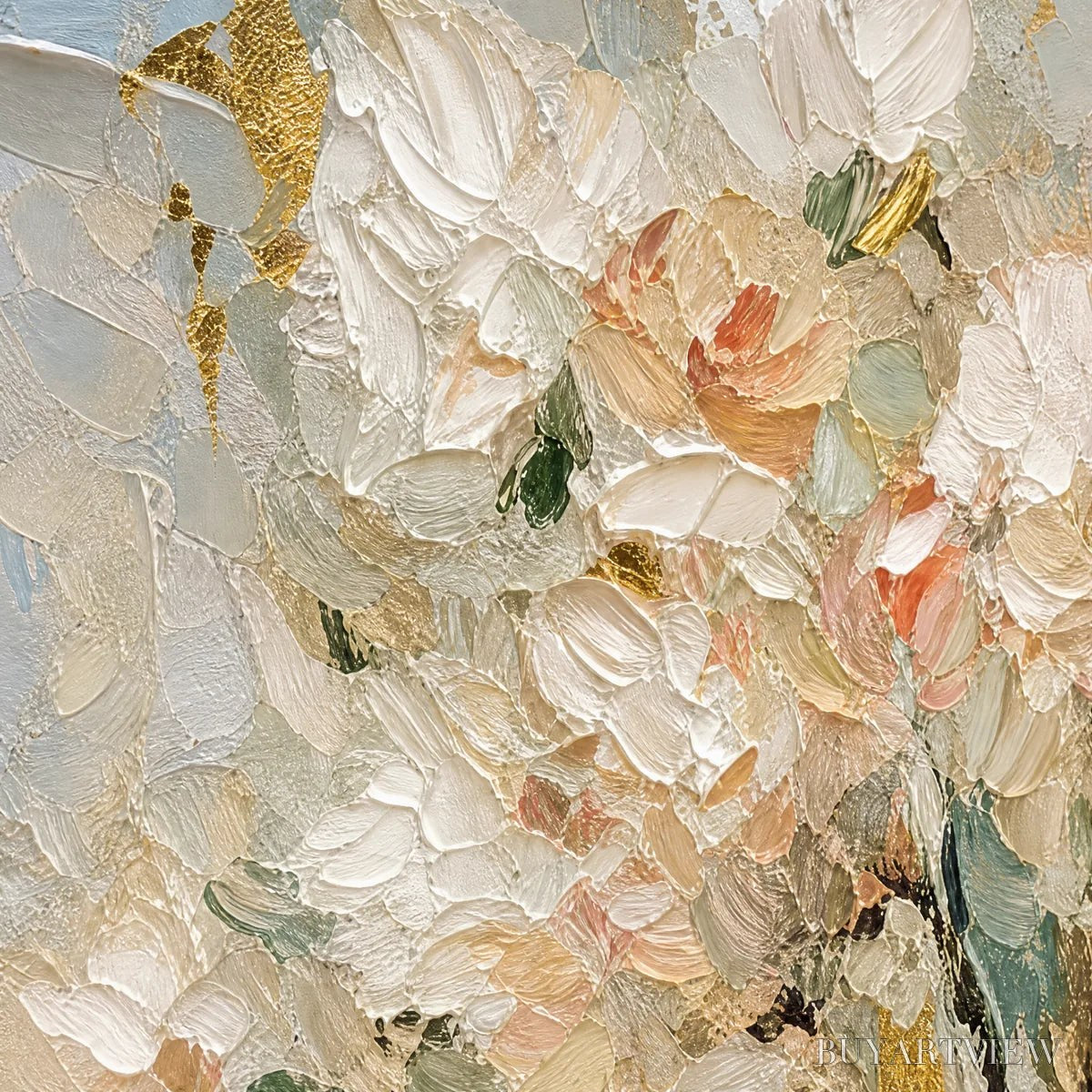 ARTOVITAS Blush Garden – Pastel Floral Bouquet Painting - image 3