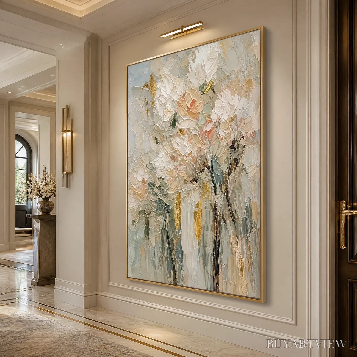 ARTOVITAS Blush Garden – Pastel Floral Bouquet Painting - image 4