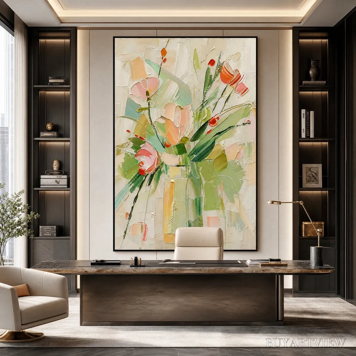 ARTOVITAS Garden'S Breath – Textured Impasto Floral Still Life Oil Painting - image 2