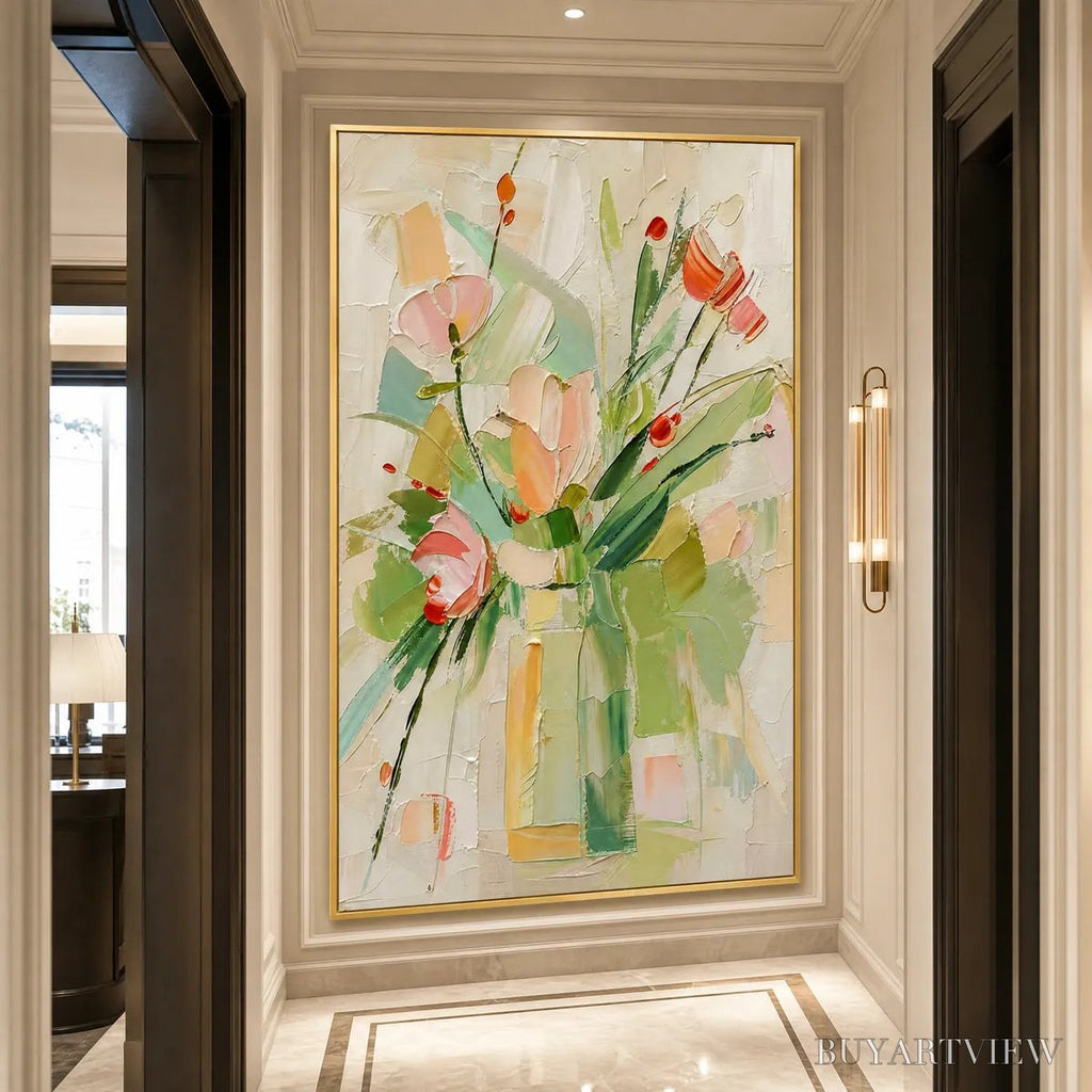 ARTOVITAS Garden'S Breath – Textured Impasto Floral Still Life Oil Painting - image 4
