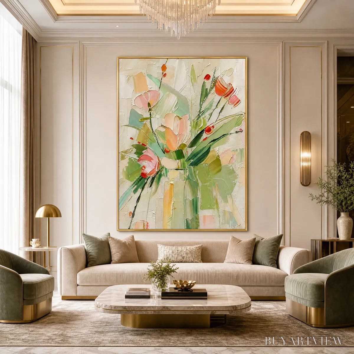 ARTOVITAS Garden'S Breath – Textured Impasto Floral Still Life Oil Painting - image 6