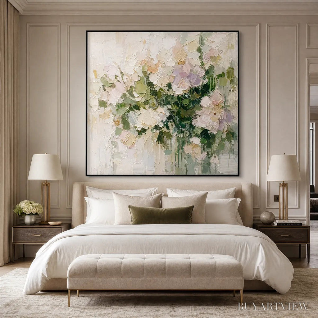 ARTOVITAS Garden Reverie Square Floral Impasto Oil Painting - image 2