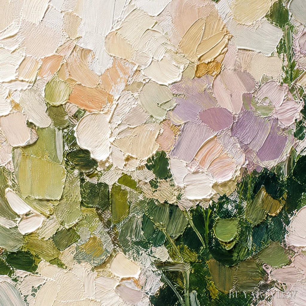 ARTOVITAS Garden Reverie Square Floral Impasto Oil Painting - image 3