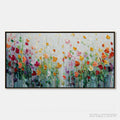 ARTOVITAS Garden of Joy – Colorful Textured Impasto Flower Field Painting - image 1