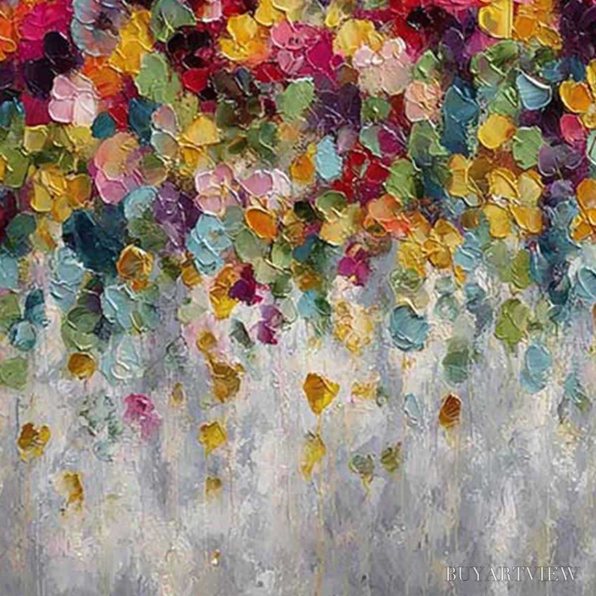 ARTOVITAS Festival – Colorful Abstract Floral Impasto Painting - image 3