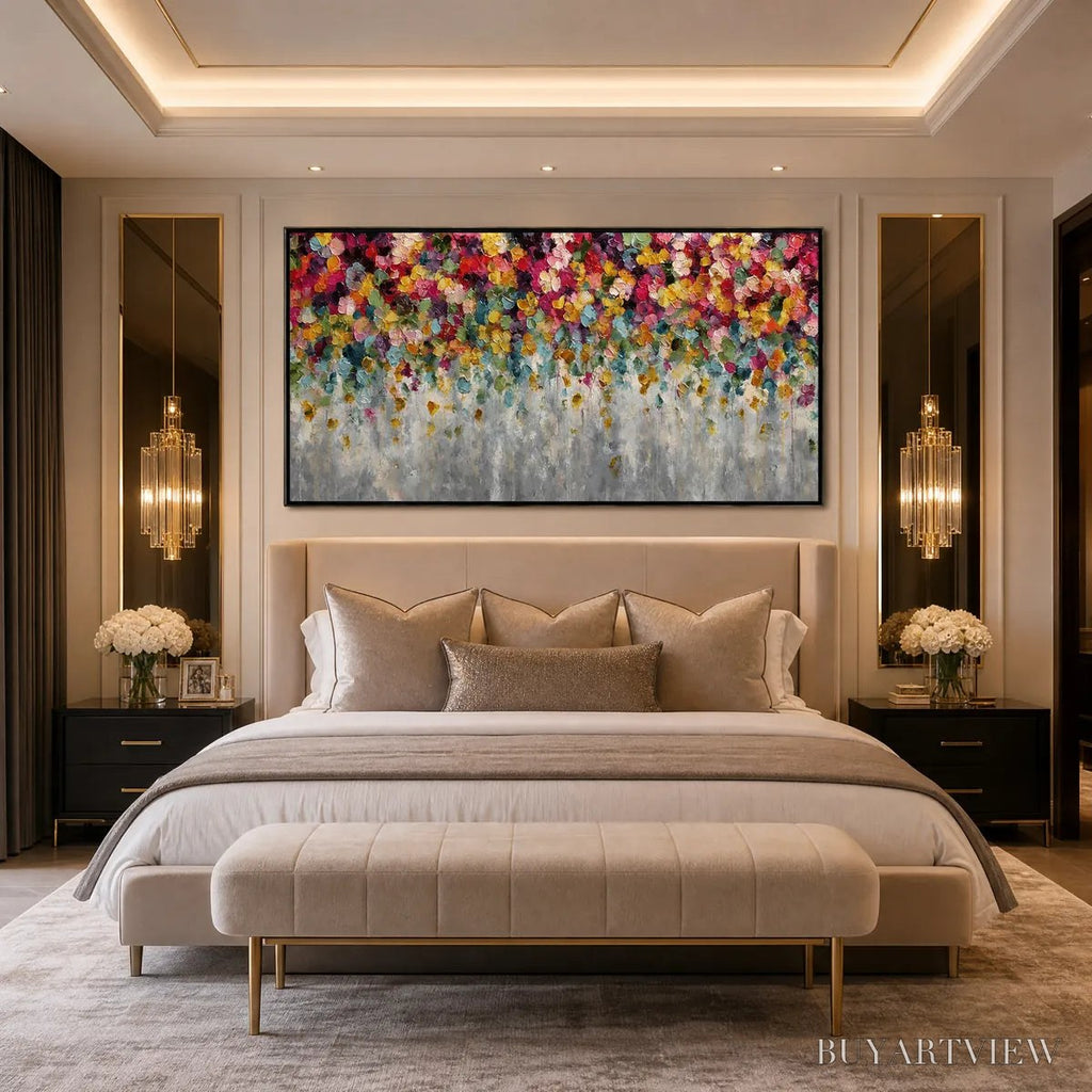 ARTOVITAS Festival – Colorful Abstract Floral Impasto Painting - image 4