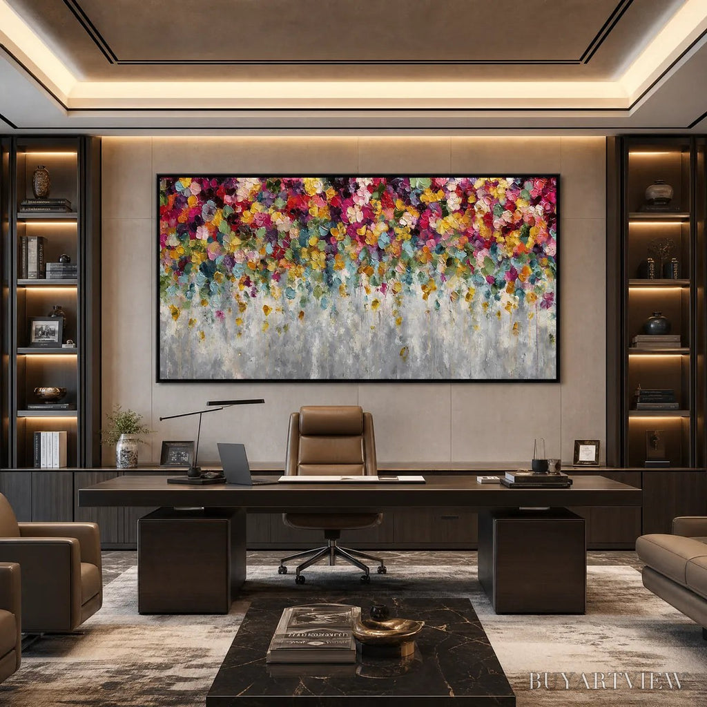 ARTOVITAS Festival – Colorful Abstract Floral Impasto Painting - image 5