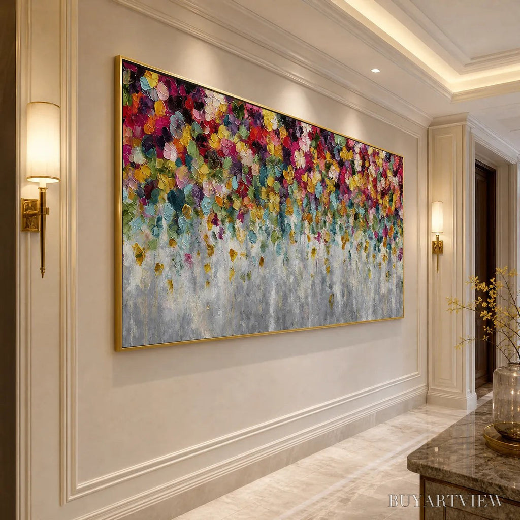ARTOVITAS Festival – Colorful Abstract Floral Impasto Painting - image 6