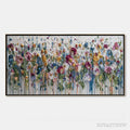 ARTOVITAS Eternal Bloom – Colorful Textured Impasto Flower Field Painting - image 1