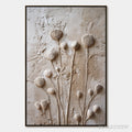 ARTOVITAS Earthen Blooms – Textured Wabi-Sabi Floral Impasto Painting - image 1