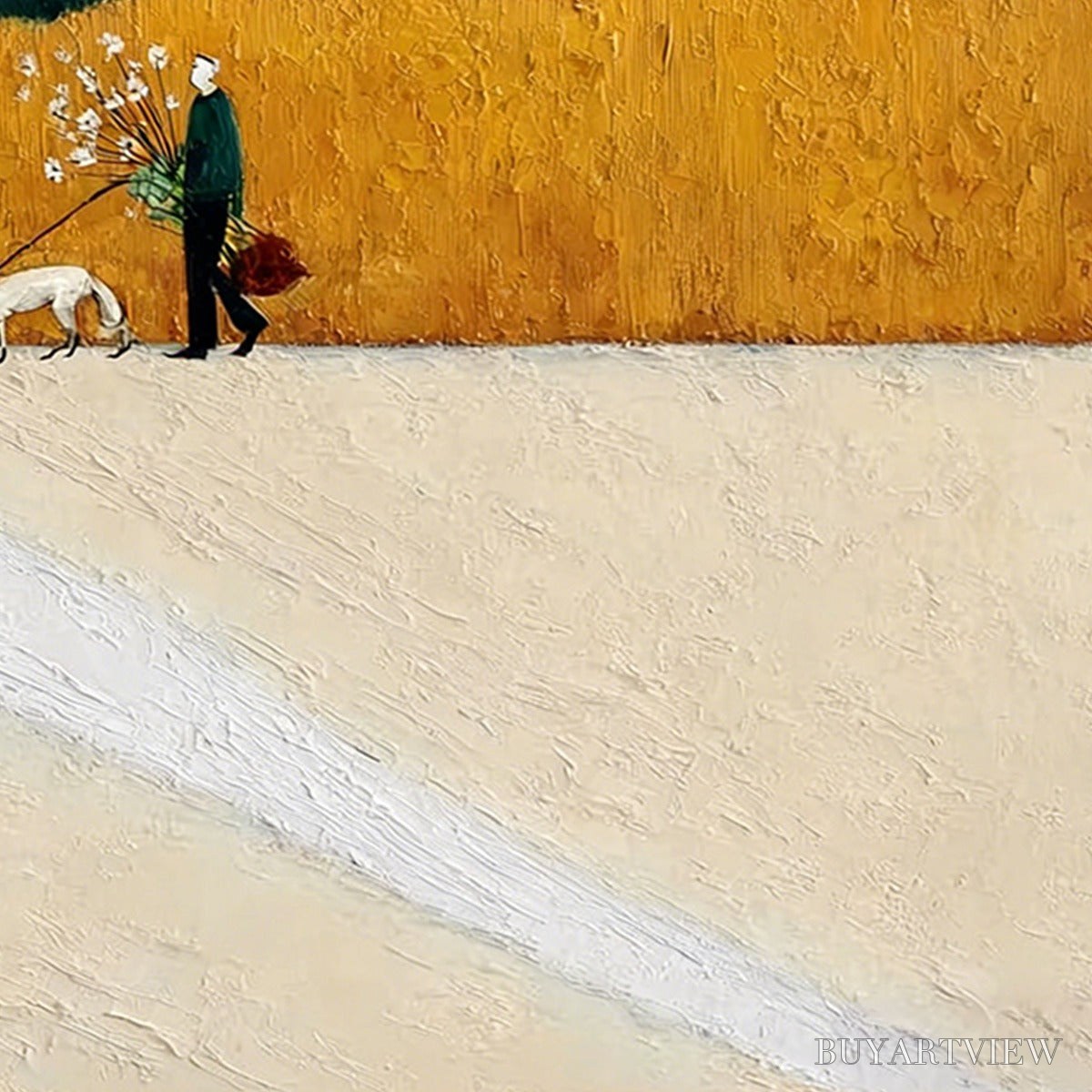 ARTOVITAS Homeward Bound – Textured Figurative Landscape - image 3