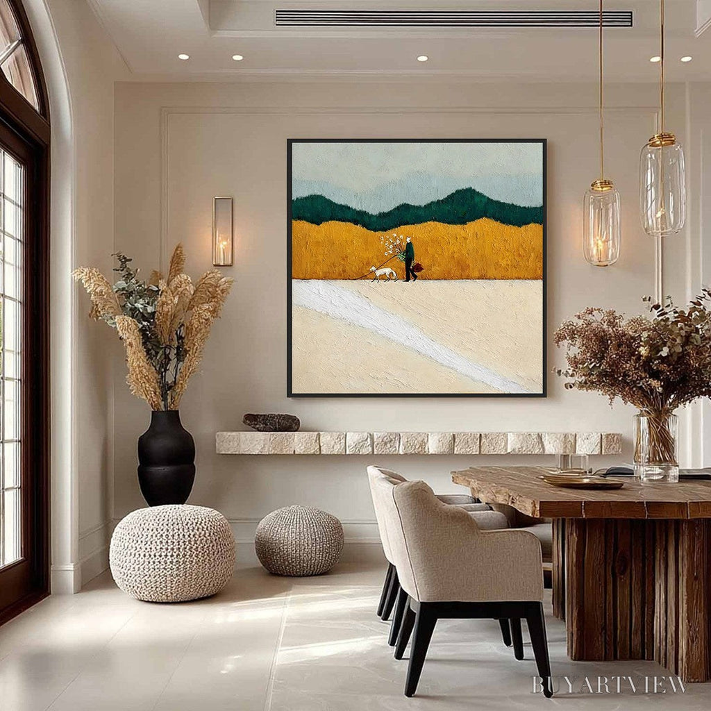 ARTOVITAS Homeward Bound – Textured Figurative Landscape - image 4